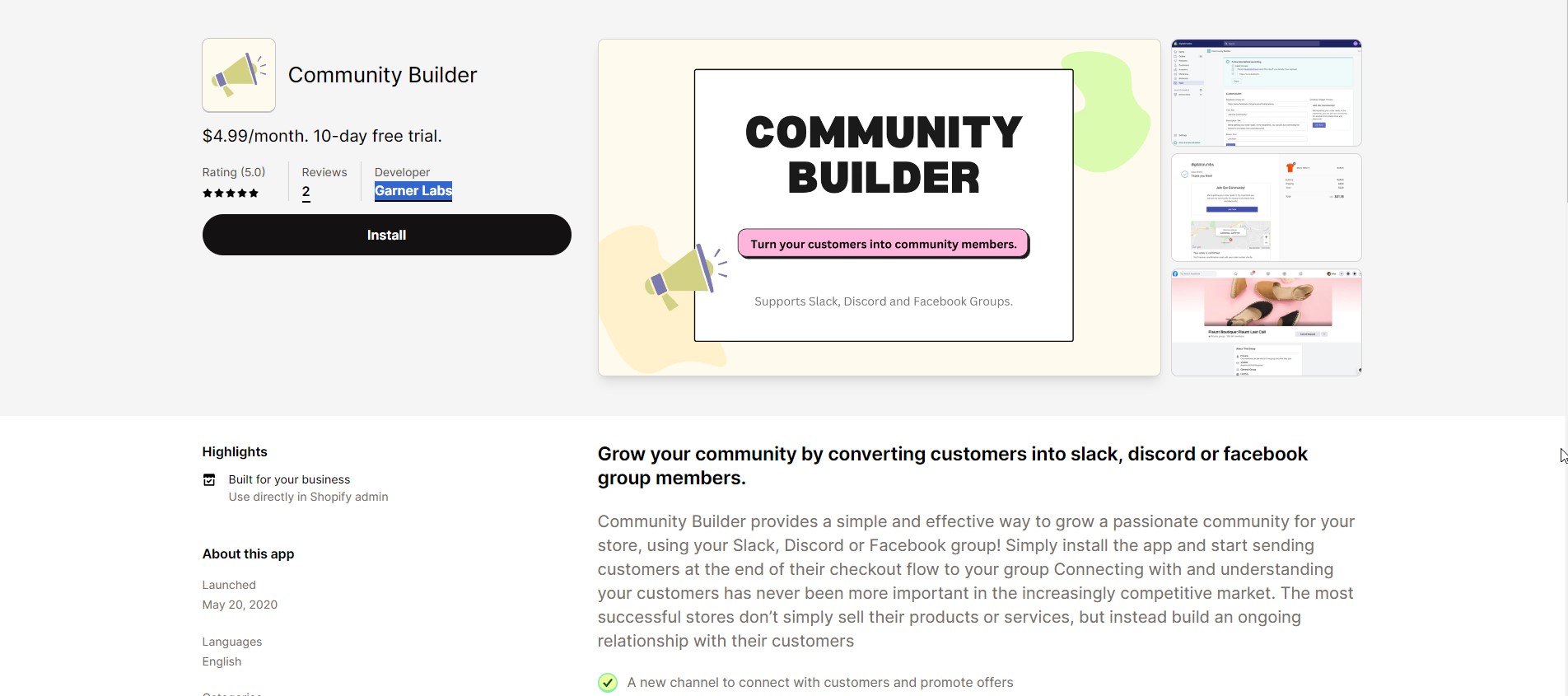 Community Builder by Garner Labs